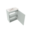 MONDIAZ TURE-DLUX 40cm toiletmeubel Greey. EDEN wastafel Frappe positie links. Zonder kraangat. SW1102766