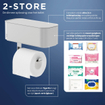 Tiger 2-Store Toiletrolhouder met opbergbakje Wit SW916680