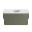 MONDIAZ TURE-DLUX 80cm toiletmeubel Army. EDEN wastafel Ostra positie midden. Zonder kraangat. SW1104709