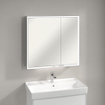 Villeroy & Boch My view spiegelkast 80x75cm 2 deuren 2 contactdoos LED SW641657