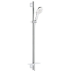 GROHE Rainshower SmartActive 130 Glijstangset - 90cm - ronde handdouche - 3 straalsoorten - gladde doucheslang - met zeepschaal - chroom SW472428