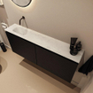 MONDIAZ TURE-DLUX 120cm toiletmeubel Urban. EDEN wastafel Opalo positie links. Zonder kraangat. SW1104201
