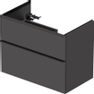 Duravit D-Neo wastafelonderkast 81x62.5x46.2cm 2 lades Grafiet Mat SW640834