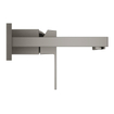 GROHE Eurocube afbouwdeel v. inbouw wandkraan met uitloop 17.2cm brushed hard graphite SW444225