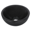 Differnz Ruz Waskom 25cm Rond Basalt Steen Zwart SW471247