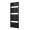 Plieger Genua M designradiator horizontaal middenaansluiting 1520x550mm 800W zwart SW225746