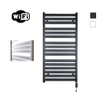 Sanicare HVW - Moda electrische WifiRadiator - 120x60cm - mat zwart met thermostaat zwart - rechtsonder SW1185685