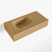 Mondiaz LEX Fontein - 60x30x12cm - wasbak Links - zonder kraangaten - solid surface - Oro SW1026094