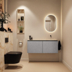 MONDIAZ TURE-DLUX 120cm toiletmeubel Plata. EDEN wastafel Frappe positie rechts. Zonder kraangat. SW1102929