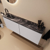 MONDIAZ TURE-DLUX 120cm toiletmeubel Cale. EDEN wastafel Lava positie links. Met 1 kraangat. SW1103697