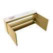 MONDIAZ TURE-DLUX 120cm toiletmeubel Oro. EDEN wastafel Frappe positie links. Met 1 kraangat. SW1102908