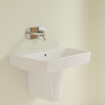 Villeroy & Boch O.novo wastafel 65x46cm zonder kraangat ceramic+ wit SW448455