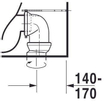 Duravit ME by Starck duoblokpot diepspoel vario zonder reservoir 37x65cm met wondergliss wit SW84188