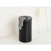 Brabantia Wasbox - 60 liter - kunststof deksel - uitneembare waszak - matt black/donker grijs SW1026534