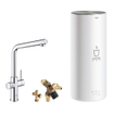 GROHE Red Keukenkraan - hoog - 3 in 1 - l uitloop - l size boiler - chroom SW108064