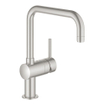 GROHE Minta Keukenkraan - hoog - draaibare/uittrekbare u uitloop - supersteel geborsteld 0102511