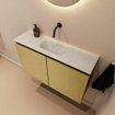MONDIAZ TURE-DLUX 80cm toiletmeubel Oro. EDEN wastafel Opalo positie midden. Zonder kraangat. SW1104424