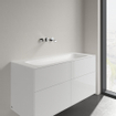 Villeroy & boch Finion meubelwastafel 120x50 zonder kraangat zonder overloop stonewhite Ceramic+ stone white SW209391