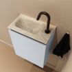 MONDIAZ TURE-DLUX 40cm toiletmeubel Clay. EDEN wastafel Ostra positie links. Met 1 kraangat. SW1104744
