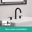 Hansgrohe Vernis wastafelkraan met waste mat zwart SW651891