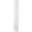 Plieger Cavallino Retto designradiator verticaal dubbel middenaansluiting 1800x298mm 817W mat wit 7253022