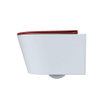 MONDIAZ LAVIE wandclosetpack - 36x53cm - diepspoel - rimless - clay (blauw) - softclose - quick-release - toiletzitting - Fire (rood) SW1208614