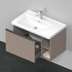 Duravit D-Neo wastafelonderkast 78.4x44x45.2cm 1 lade met softclose Basalt Mat SW640774