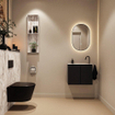 MONDIAZ TURE-DLUX 60cm toiletmeubel Urban. EDEN wastafel Glace positie rechts. Met 1 kraangat. SW1103137