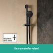 Hansgrohe Unica douchestang 90cm isiflex doucheslang 160cm matzwart SW925803
