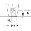 Duravit D-Neo bidet 37x58cm wit SW640543