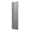 Plieger Cavallino Retto designradiator verticaal dubbel middenaansluiting 1800x450mm 1162W zilver metallic 7253037