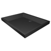 Xenz Society douchebak 100x80x12cm rechthoek Acryl Ebony SW378888