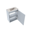 MONDIAZ TURE-DLUX 40cm toiletmeubel Clay. EDEN wastafel Glace positie midden. Zonder kraangat. SW1103258