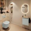 MONDIAZ TURE-DLUX 40cm toiletmeubel Greey. EDEN wastafel Frappe positie rechts. Zonder kraangat. SW1102762