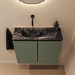 MONDIAZ TURE-DLUX 60cm toiletmeubel Army. EDEN wastafel Lava positie links. Zonder kraangat. SW1103685
