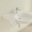 Villeroy en Boch O.novo Vita wastafel Vita met 1 kraangat met overloop 80x55cm ceramic+ wit 1025046