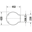 Duravit Starck 1 WC-zitting 45.3x42x4.2cm met softclose met quickrelease Kunststof wit Glanzend 0290305