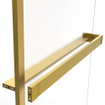 Fortifura Galeria handdoekrek voor inloopdouche - klemmen - inkortbaar - geborsteld messing (goud) SW1212773
