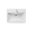 Duravit No.1 wastafel 60x46x17.3cm hoogglans Wit SW723752