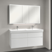 Villeroy & Boch My view spiegelkast 130x75cm 3 deuren 2 contactdoos LED SW641566