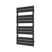 Plieger Genua designradiator horizontaal 1120x550mm 558W zwart grafiet (black graphite) 7253306