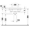 Duravit Starck 3 wastafel 70x54,5cm 1 kraangat overloop wit 0316326