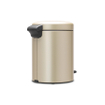 Brabantia NewIcon Pedaalemmer - 5 liter - kunststof binnenemmer - Champagne SW538282