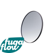 FugaFlow Eccelente Arredo spiegel badkamerspiegel - rond - 40cm - frame - mat zwart SW1123350