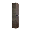 HR badmeubelen Hoge Kast - 35x35x170cm - 2 deuren - linksdraaiend - greeploos - espresso SW531872