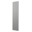 Plieger Cavallino Retto designradiator verticaal dubbel middenaansluiting 2000x450mm 1287W parelgrijs (pearl grey) 7255362