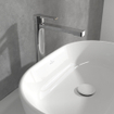 Villeroy & Boch Architectura Eengreeps wastafelkraan - verhoogd - met Push-Open afvoergarnituur - chroom SW974136