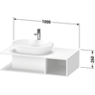 Duravit D-Neo wastafelonderkast 100x26x55cm Basalt Mat SW641052