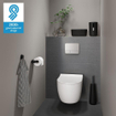 Tiger Tess Toiletborstelhouder vrijstaand met Swoop® borstel flexibel Blauw Zwart SW877678