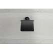 Duravit Starck T Toiletrolhouder - met klep - zwart mat SW297081